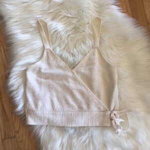 Madewell textured crop tank top